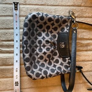 Small Navy/Silver cross-body Coach Purse